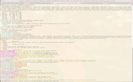 ffmpeg converting DVD to mp4